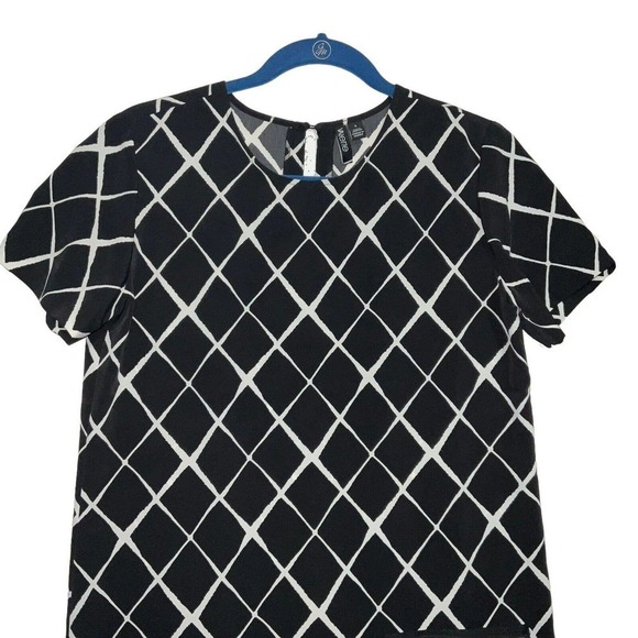 Valette Women’s Black White Sheath Dress. Patch Pockets Sz. Small - Picture 4 of 12